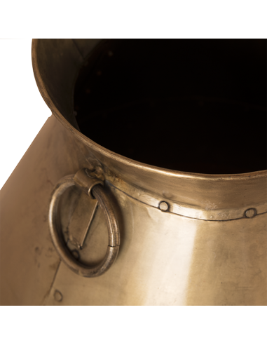 Jarre en métal brossé