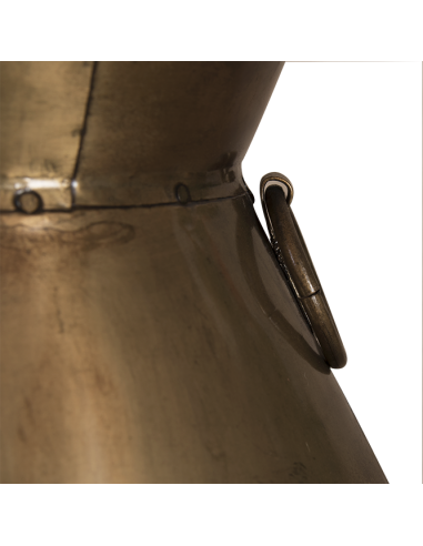 Jarre en métal brossé