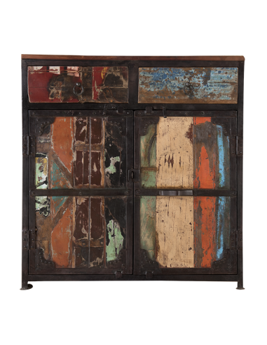 "Periya" Recycled Wood Trolley - Small