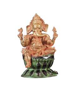 "Seated Ganesh" Bronze statue