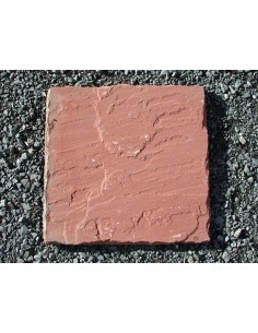 Dalle rouge en pierre du...