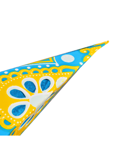 Etoile de fête en papier recyclé -...