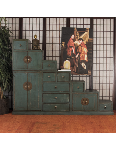 "Pu Yi" Staircase furniture - Turquoise