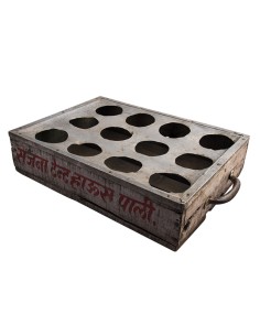 PORTE VERRE EN MéTAL RECYCLÉ