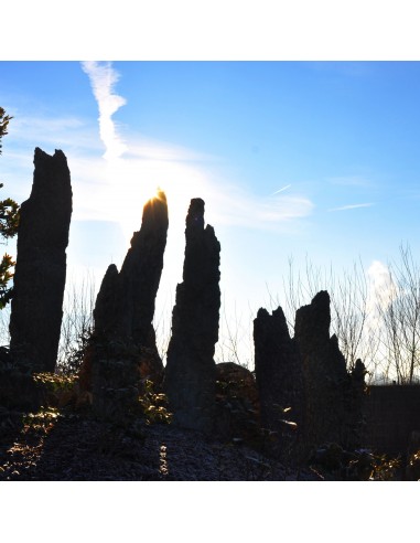Felsspitze des grünen Berges