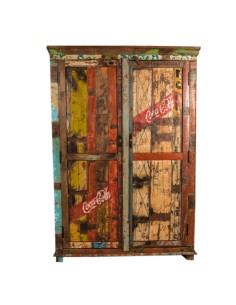 Schrank aus recyceltem holz "KALYANI " 2