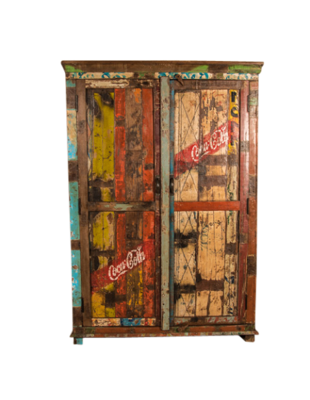 Armoire en bois recyclé "KALYANI "