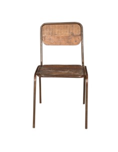 Chair in recycled wood"CHETAN"