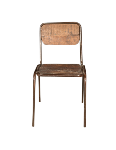 Chair in recycled wood"CHETAN"