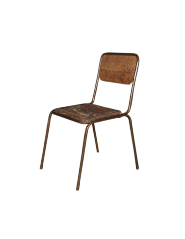 Sedia in legno riciclato "CHETAN"