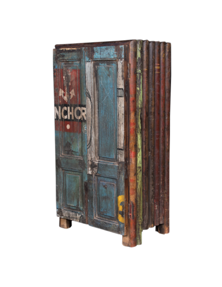 Cabinet, recycled wood "Kapil "