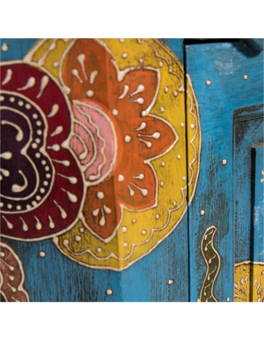 ARMOIRE D'ANGLE PEINTE