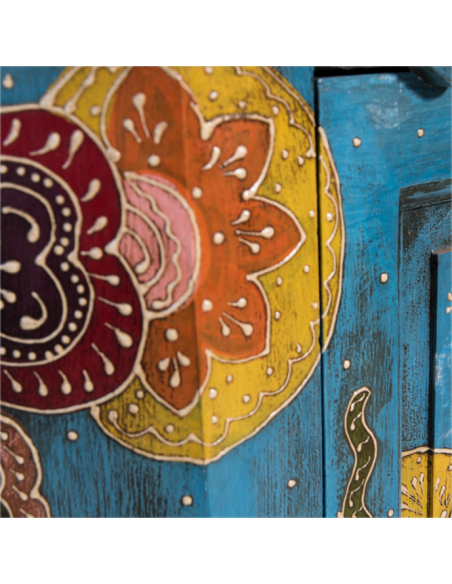 ARMOIRE D'ANGLE PEINTE