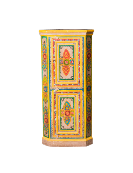 ARMOIRE D'ANGLE PEINTE