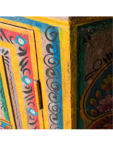 ARMOIRE D'ANGLE PEINTE