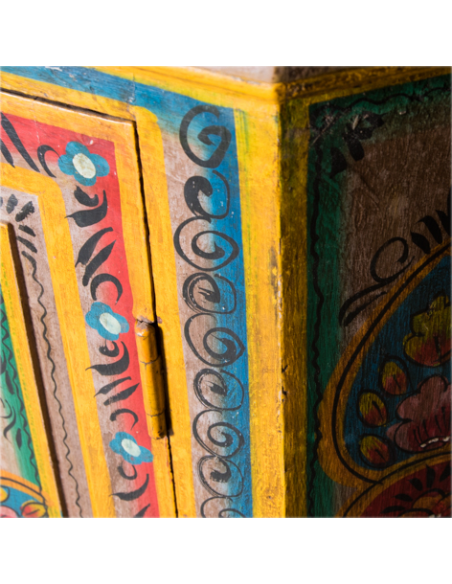 ARMOIRE D'ANGLE PEINTE