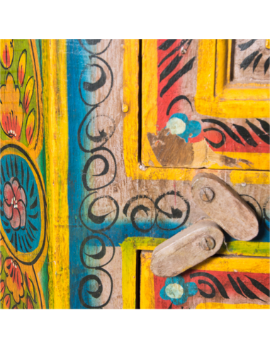 ARMOIRE D'ANGLE PEINTE