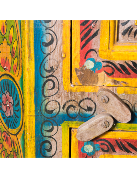 ARMOIRE D'ANGLE PEINTE