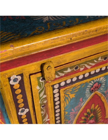 ARMOIRE D'ANGLE PEINTE