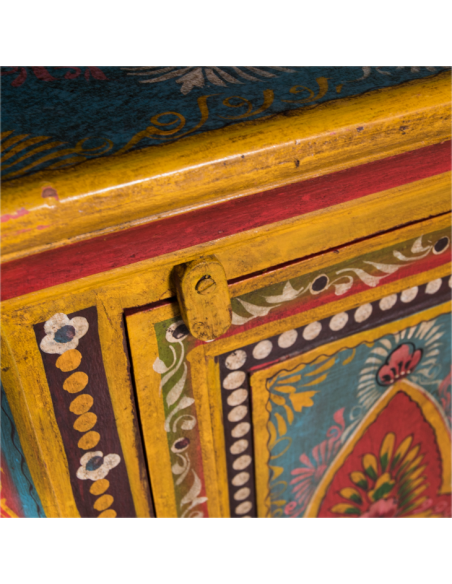 ARMOIRE D'ANGLE PEINTE