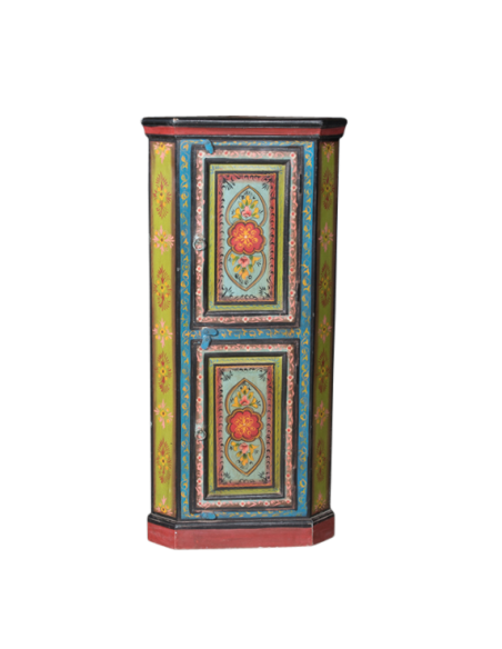 ARMOIRE D'ANGLE PEINTE