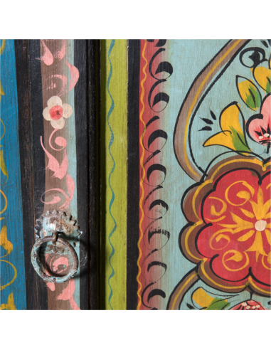 ARMOIRE D'ANGLE PEINTE