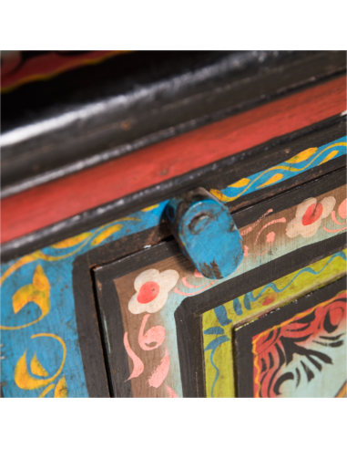 ARMOIRE D'ANGLE PEINTE