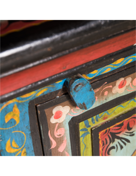 ARMOIRE D'ANGLE PEINTE