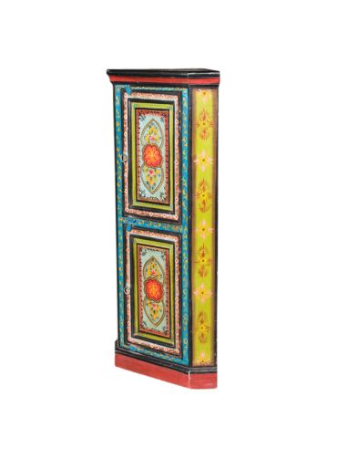ARMOIRE D'ANGLE PEINTE