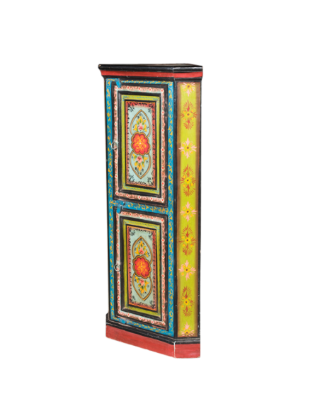 ARMOIRE D'ANGLE PEINTE