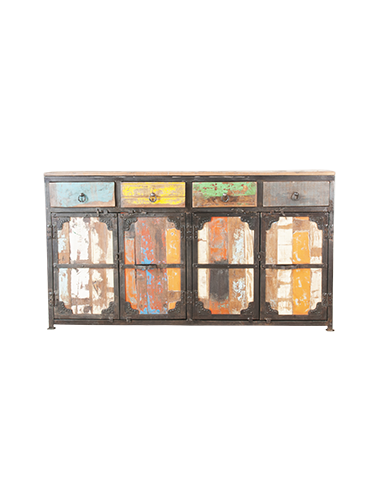 Desserte en bois recyclé "Periya"