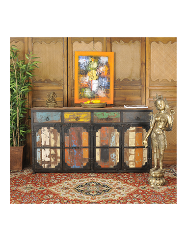 Desserte en bois recyclé "Periya"