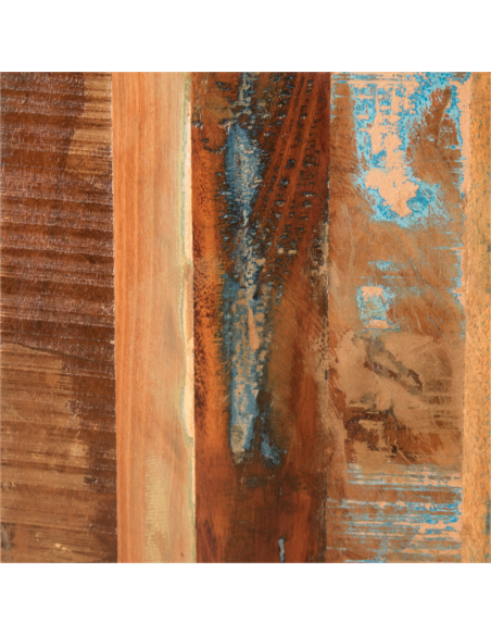 Commode bois et métal recyclé - H 61 x 83 x 40 cm