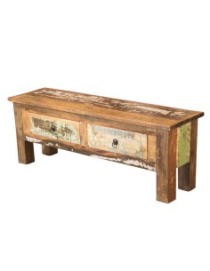 Table basse avec 2 tiroirs - H 40 x 110 x 30 cm