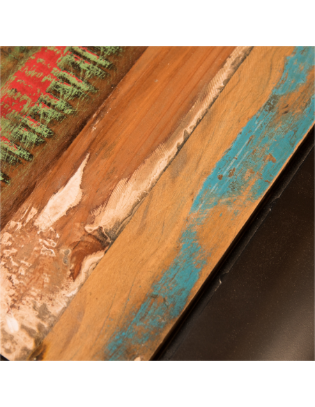 Tables gigognes en bois et métal recyclé