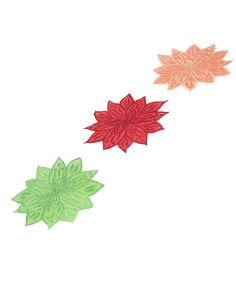 Sous-verre en tissu, ORANGE - H13x0x0