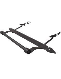 Wrought iron towel rack