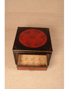 Table basse en cuir "Xian"