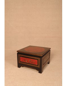 Table basse en cuir "Xian" 2