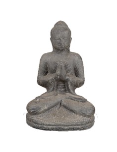 Buddha assis (pierre reconstituée) - H 45 cm 2