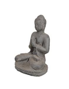 Buddha assis (pierre reconstituée) - H 45 cm
