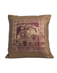 HOUSSE DE COUSSIN BRODE "ELEPHANT"
