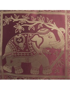 HOUSSE DE COUSSIN BRODE "ELEPHANT" 2
