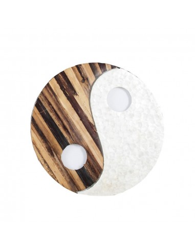 Applique murale "Yin Yang" - H80 cm - Finition Bois