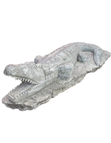Crocodile en pierre