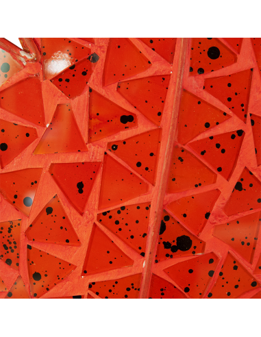 Applique "Chan Ye" - Orange / Violet