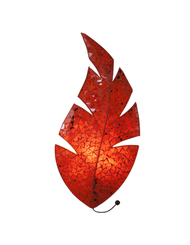 Applique "Chan Ye" - Orange / Violet