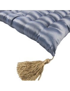 Coussin surpiqué bleu -... 2