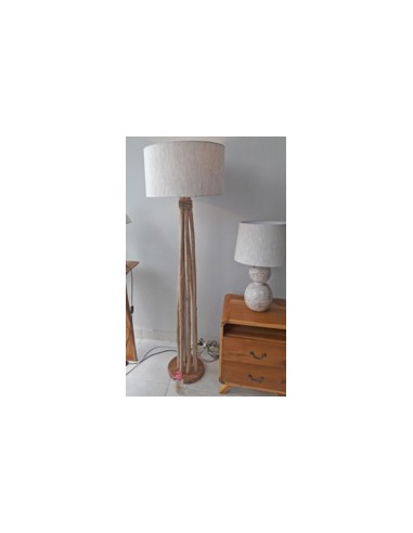 Lampadaire avec pied en teck