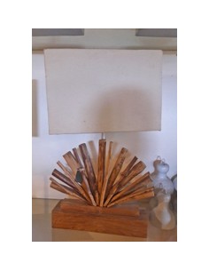 Lampadaire avec pied en teck